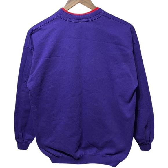 vintage 90s red hat Society purple red hat graphics crewneck Grandma sweatshirt - Picture 5 of 5